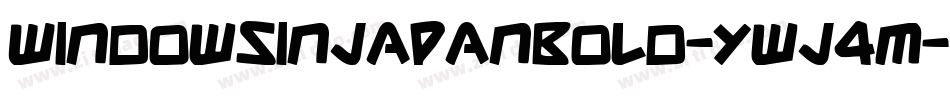 WindowsInJapanBold-ywj4m字体转换