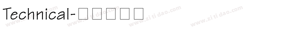 Technical字体转换