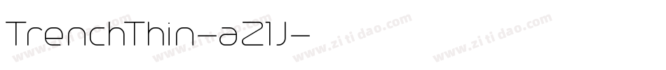 TrenchThin-aZ1J字体转换