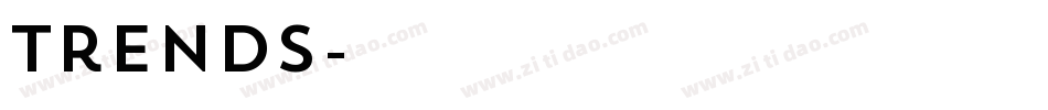 trends字体转换