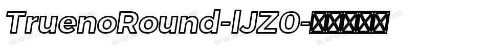TruenoRound-lJZ0字体转换