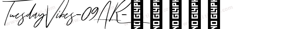 TuesdayVibes-09AR字体转换