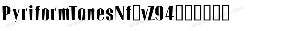 PyriformTonesNf-vZ94字体转换