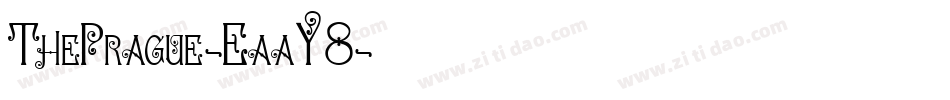 ThePrague-EaaY8字体转换