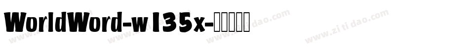 WorldWord-w135x字体转换