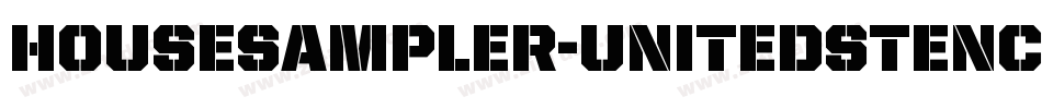 HouseSampler-UnitedStencil字体转换