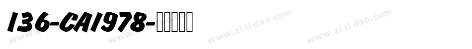 136-CAI978字体转换
