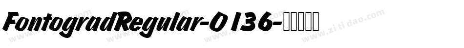 FontogradRegular-O136字体转换