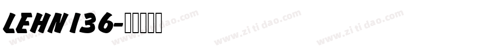 LEHN136字体转换