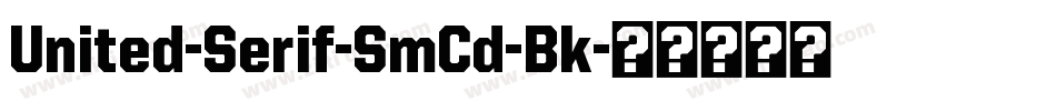 United-Serif-SmCd-Bk字体转换