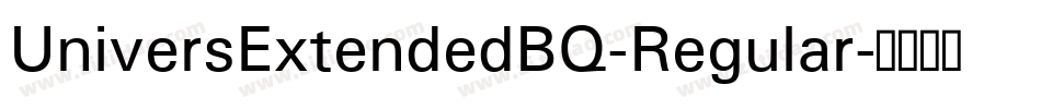 UniversExtendedBQ-Regular字体转换