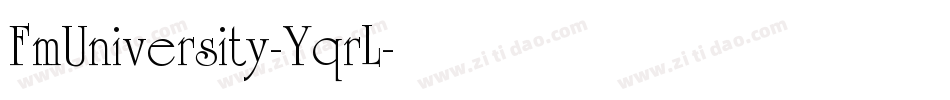 FmUniversity-YqrL字体转换