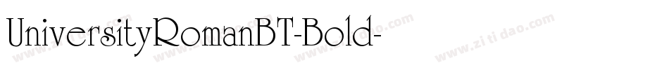 UniversityRomanBT-Bold字体转换