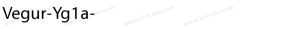 Vegur-Yg1a字体转换