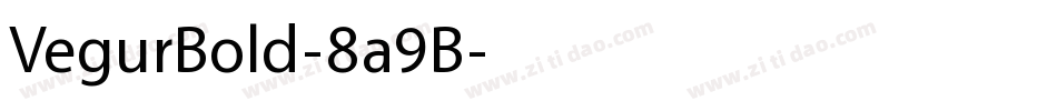 VegurBold-8a9B字体转换