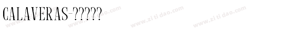 Calaveras字体转换