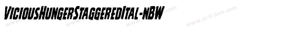 ViciousHungerStaggeredItal-nBWM字体转换