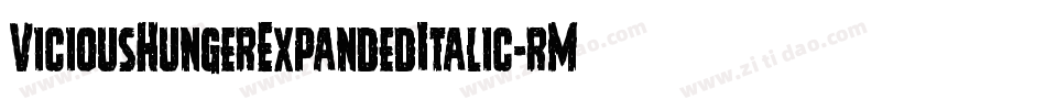 ViciousHungerExpandedItalic-rMZp字体转换