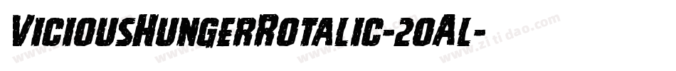 ViciousHungerRotalic-2oAl字体转换