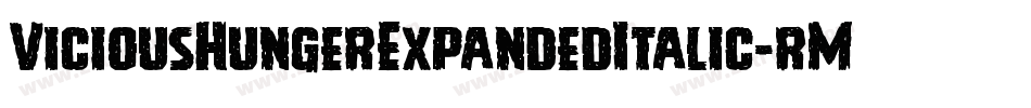 ViciousHungerExpandedItalic-rMZp字体转换