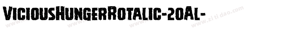 ViciousHungerRotalic-2oAl字体转换