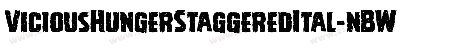 ViciousHungerStaggeredItal-nBWM字体转换