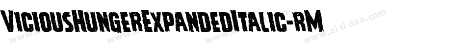 ViciousHungerExpandedItalic-rMZp字体转换