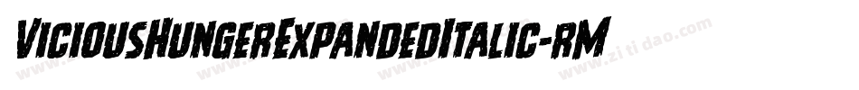 ViciousHungerExpandedItalic-rMZp字体转换