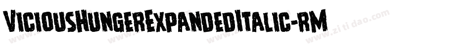ViciousHungerExpandedItalic-rMZp字体转换