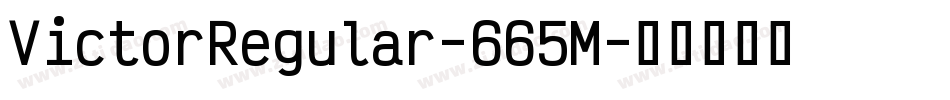 VictorRegular-665M字体转换