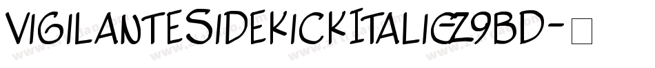 VigilanteSidekickItalic-z9BD字体转换