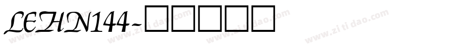 LEHN144字体转换