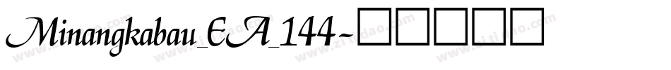 Minangkabau_EA_144字体转换