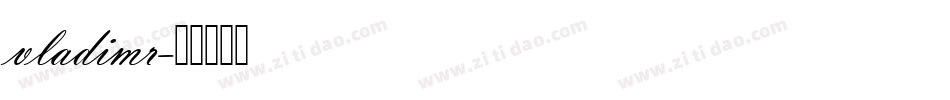 vladimr字体转换