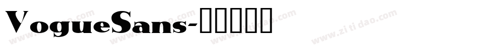 VogueSans字体转换