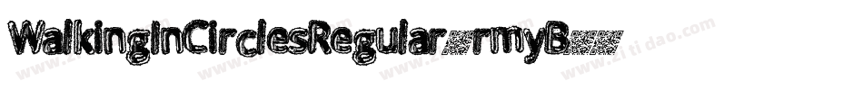 WalkingInCirclesRegular-rmyB字体转换