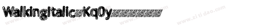 WalkingItalic-Kq0y字体转换