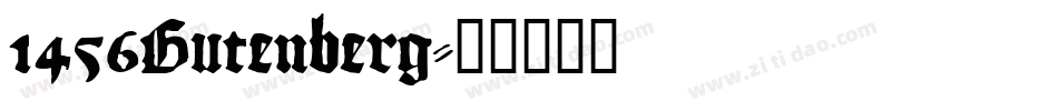 1456Gutenberg字体转换
