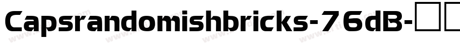 Capsrandomishbricks-76dB字体转换