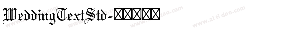 WeddingTextStd字体转换