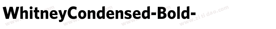 WhitneyCondensed-Bold字体转换