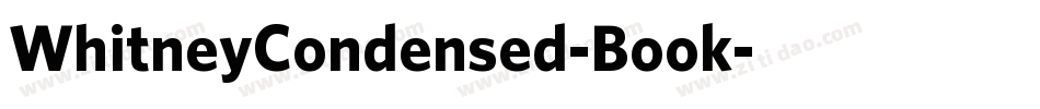 WhitneyCondensed-Book字体转换