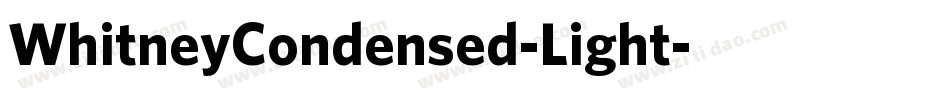 WhitneyCondensed-Light字体转换