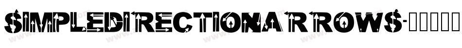 SimpleDirectionArrows字体转换