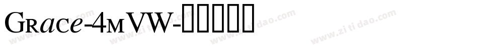 Grace-4mVW字体转换
