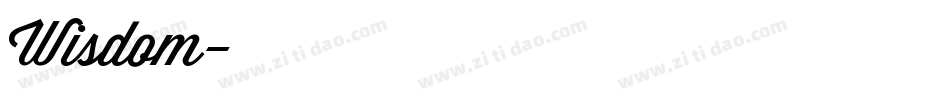 Wisdom字体转换