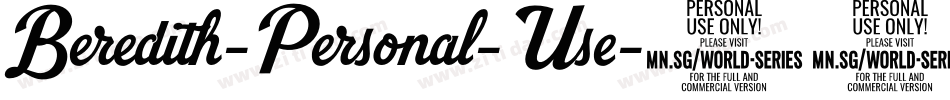 Beredith-Personal-Use字体转换