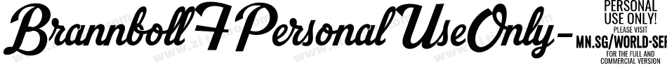 BrannbollFPersonalUseOnly-8wvz字体转换
