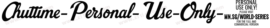 Chuttime-Personal-Use-Only字体转换