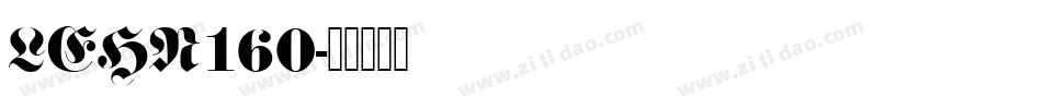 LEHN160字体转换